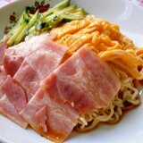 インスタントラーメンアレンジ☆冷やし中華風☆